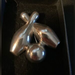 Sterling Silver Bowling Pin (brooch), MCM